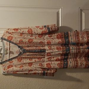 Flying Tomato bohemian mini dress with tassels size Large